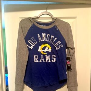 LA Rams Women Large long sleeve Tshirt-NWT
